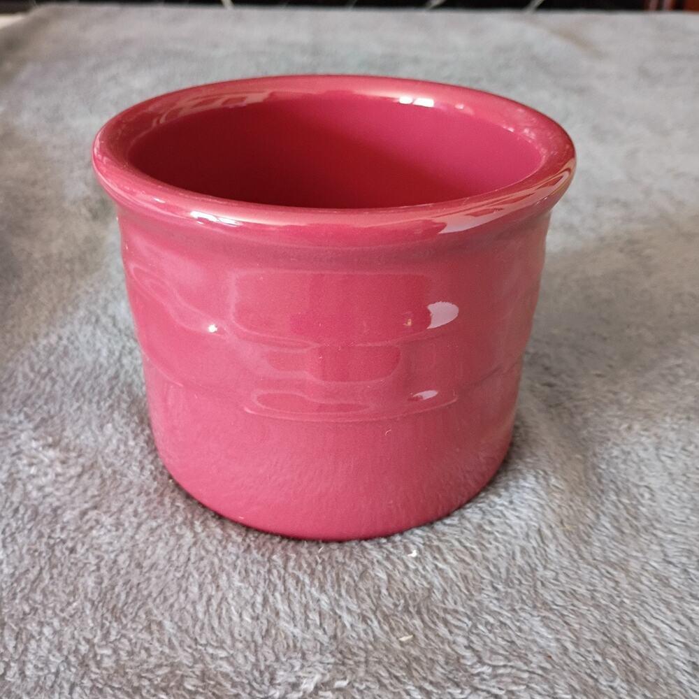 longaberger pottery bowls Red